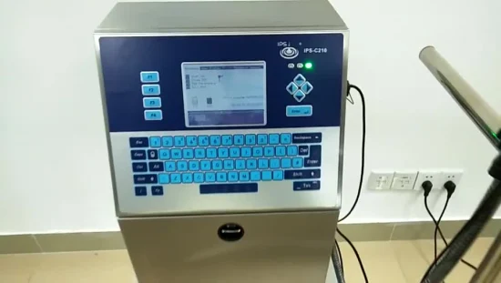 Stampante Cij online automatica industriale Macchina per la codifica a getto d'inchiostro Data di scadenza della stampante per codici a getto d'inchiostro Stampante Videojet compatibile